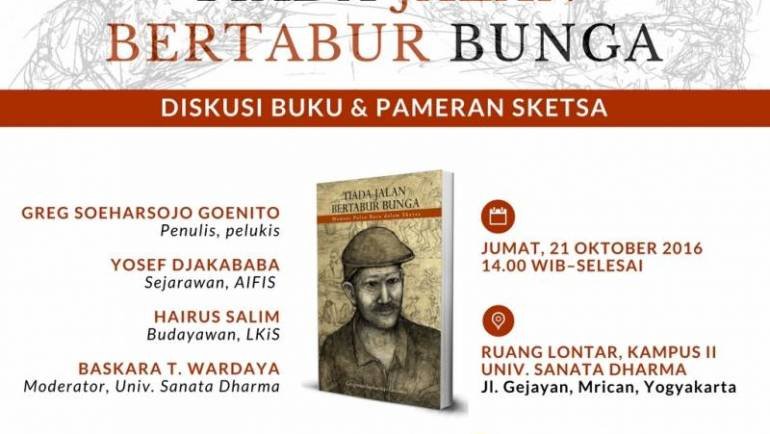 Diskusi Buku dan Pameran Sketsa “TIADA JALAN BERTABUR BUNGA”
