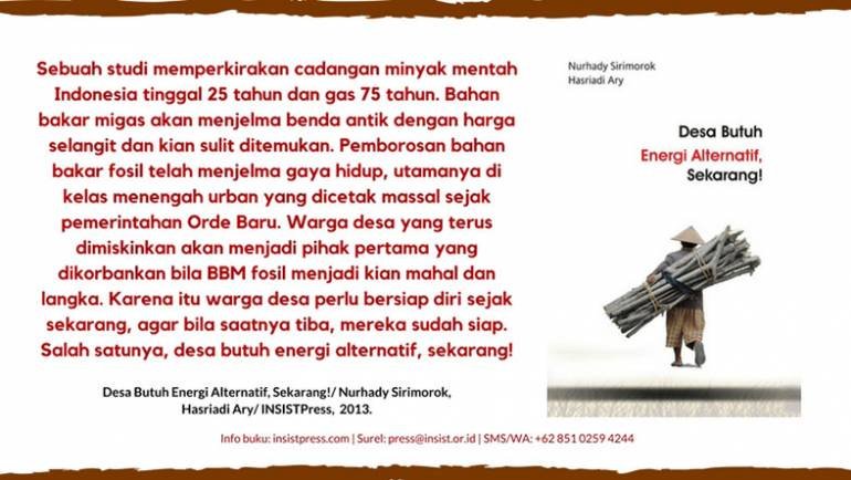 Mencari Energi Alternatif Untuk Desa
