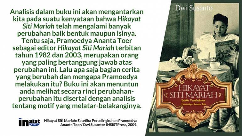 Hikayat Siti Mariah: Estetika Perselingkuhan Pramoedya Ananta Toer
