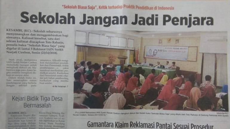 Sekolah Jangan Jadi Penjara